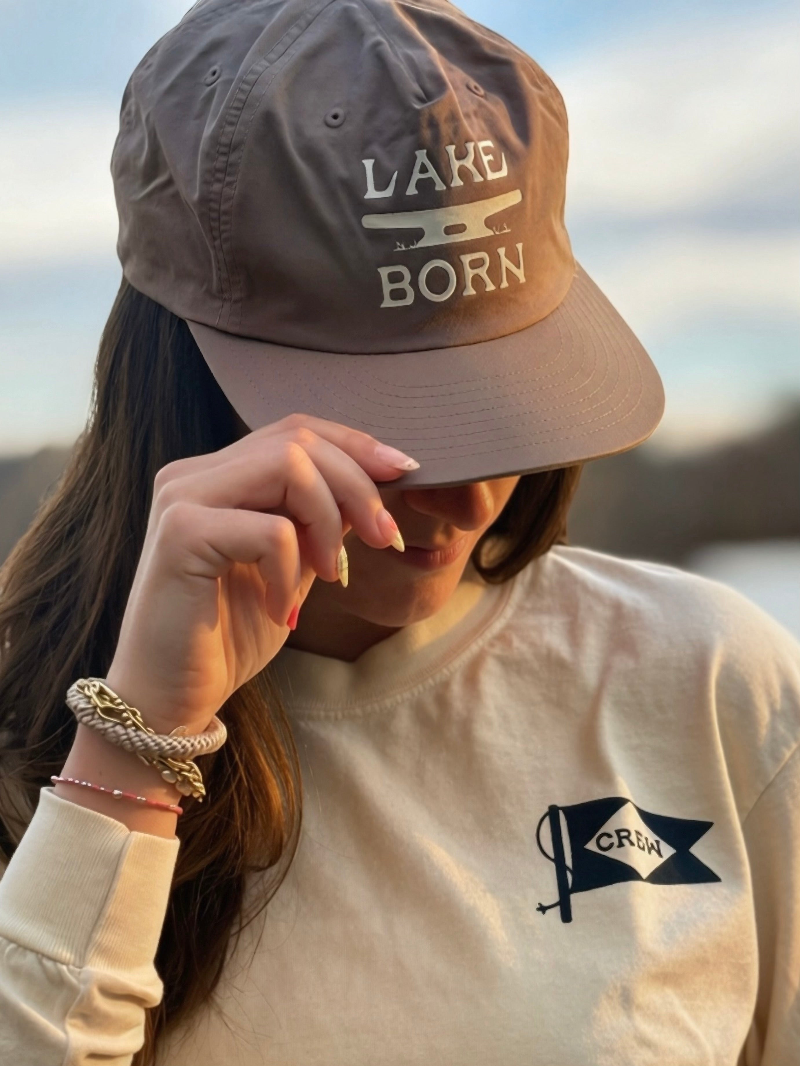 Lake Born Crew Long Sleeve Ts