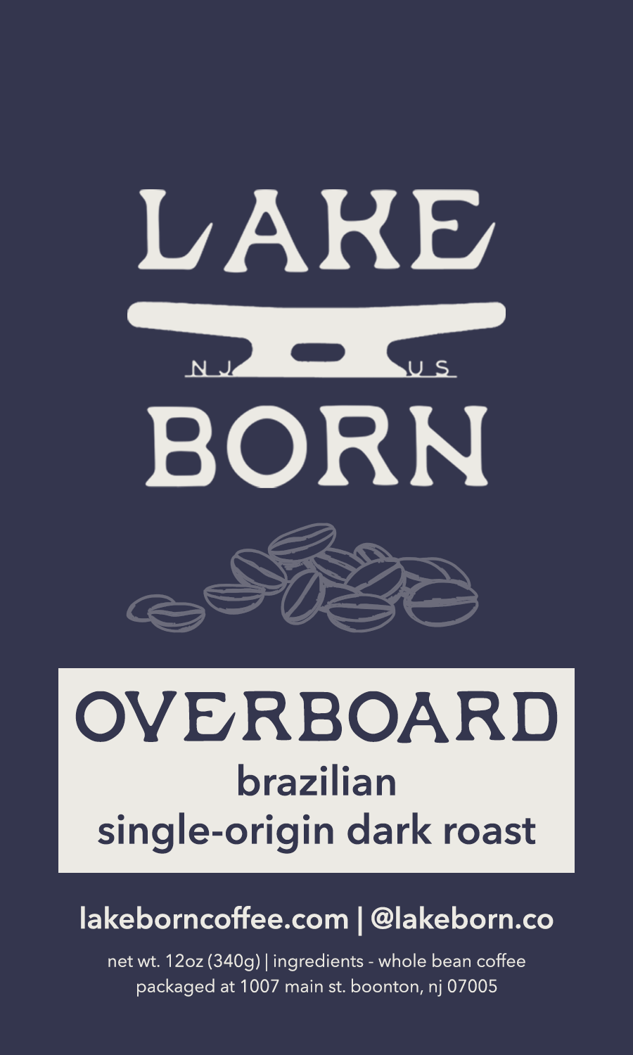 Overboard Single-Origin Dark Roast Coffee Beans